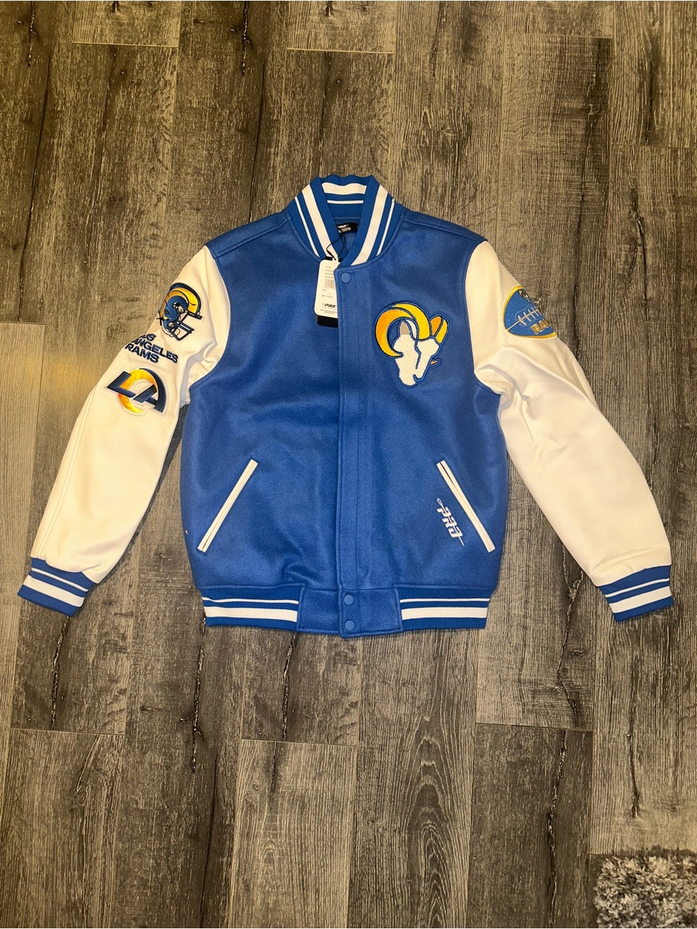 Pro Standard Men’s NFL Los Angeles Rams Old English  Varsity Jacket